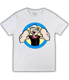 Моряк Папай на белой